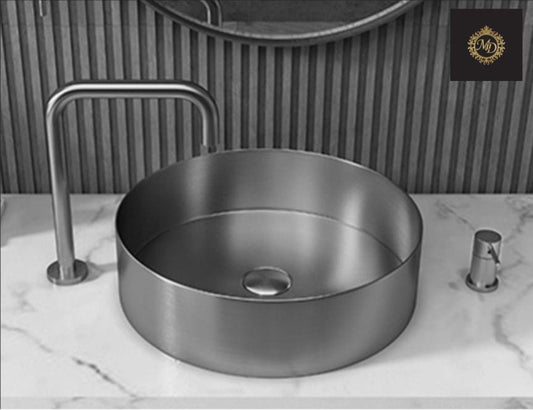 Stainless steel washbasins round - Majestic Decor