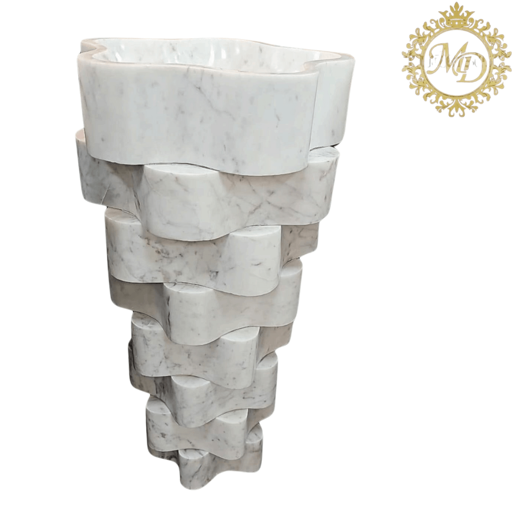 Natural marble washbasins - Majestic Decor